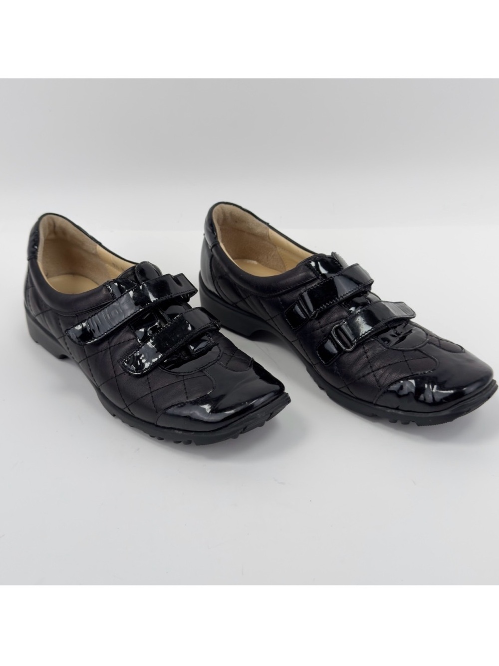 Sesto Meucci Golf by Sherry Black Patent Leather Spikeless Shoes Women 7.5